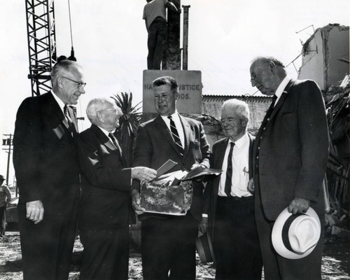 1962 Hall of justice demolition