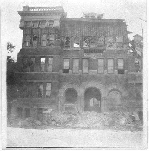 San Jose High School, earthquake damage