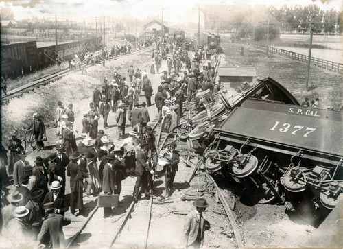 1899 Train derailment outside of Santa Clara