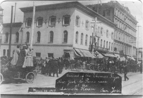 1908 Thomas Flyer, New York to Paris Race, in San Jose