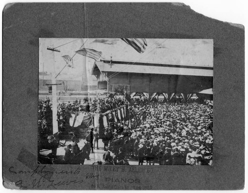 President Theodore Roosevelt visit