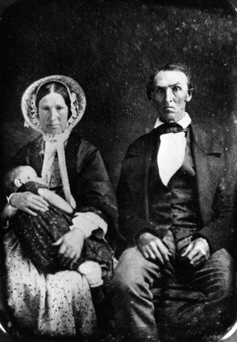 1852 Portrait of Morgan Fine and Louisa Belt Fine