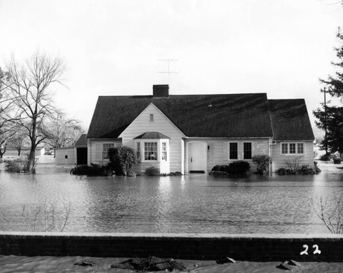 1952 Flooded grounds at Agnews State Hospital