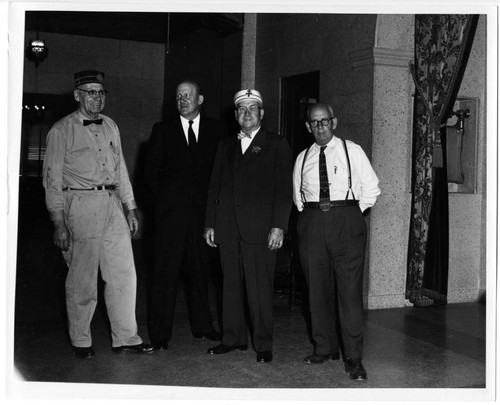 1955 Clyde Arbuckle and fellow Scottish Rite Masons