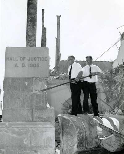 1962 Hall of justice demolition