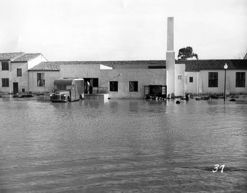 1952 Flooded grounds at Agnews State Hospital