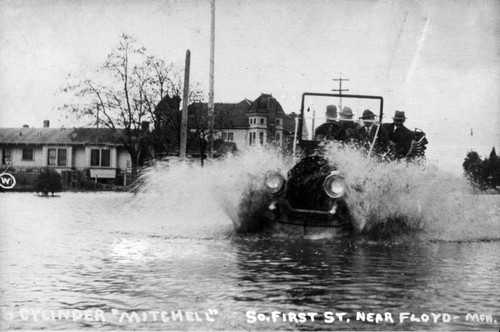 1911 flood of Canoas Creek in San Jose