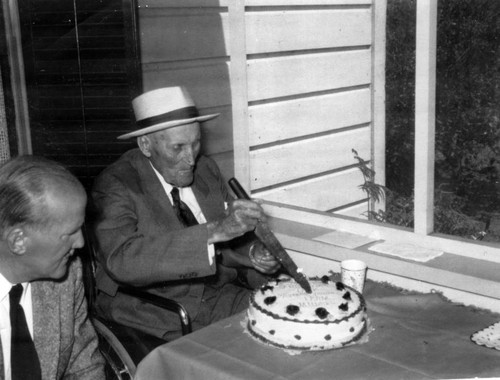 1950 Portrait of Jack Overfelt with Clyde Arbuckle