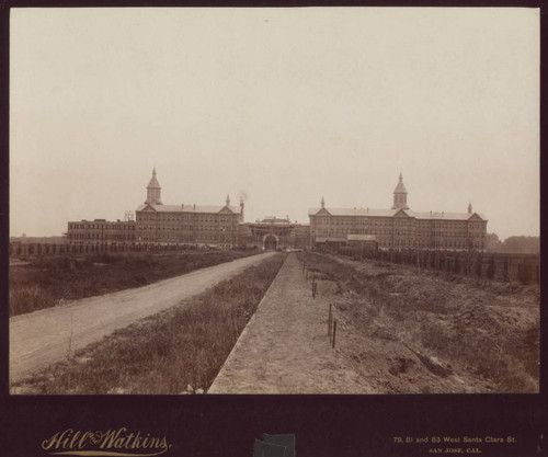 1888, Santa Clara, Agnews Asylum under construction