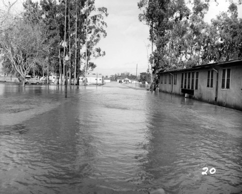 1952 Flooded grounds at Agnews State Hospital