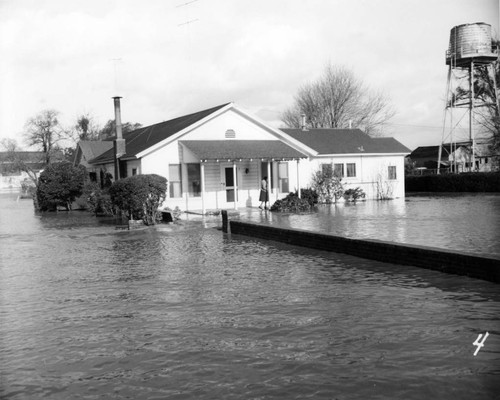 1952 Flooded grounds at Agnews State Hospital