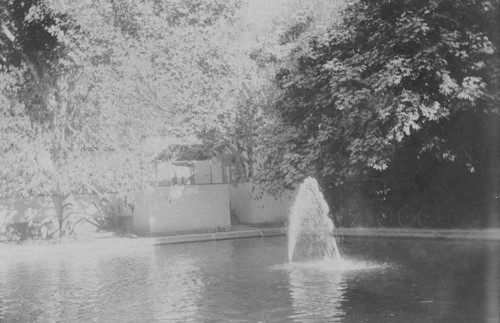1897 Water fountain in ornamental pool