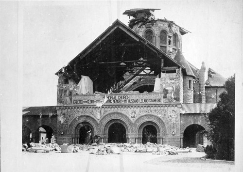 1906 Earthquake damaged Memorial Church