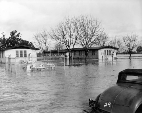 1952 Flooded grounds at Agnews State Hospital