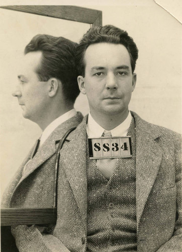 1933 David Lamson mug shot