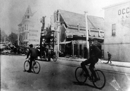 1906 Earthquake damage on North Second Street