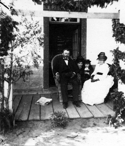 1880 Portrait of General Ulysses S. Grant and family in Santa Fe