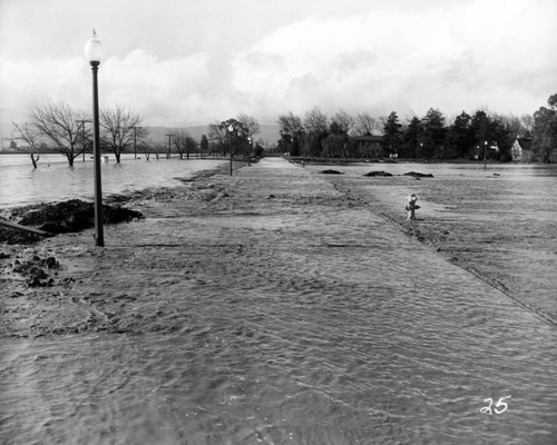 1952 Flooded grounds at Agnews State Hospital