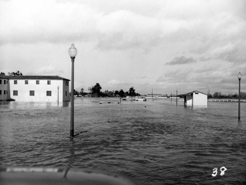 1952 Flooded grounds at Agnews State Hospital