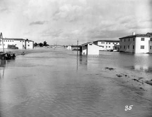 1952 Flooded grounds at Agnews State Hospital