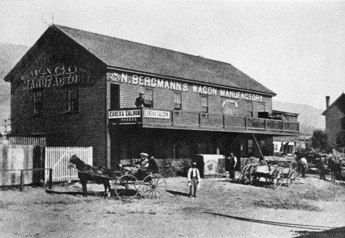 1867, San Jose, Bergmann's Wagon Manufactory