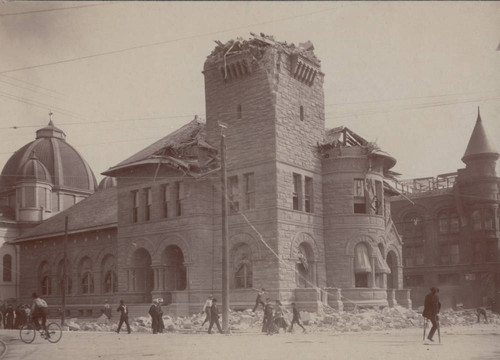 1906 Earthquake damaged San Jose Main Post Office