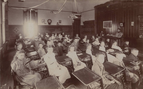 1898 East San Jose School classroom