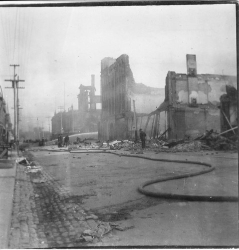 1906 Earthquake and fire devastation on Second Street