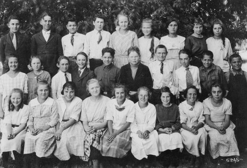 1919, San Jose, Portrait, Burbank School class photograph