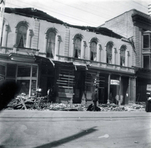 1906 Earthquake damaged building