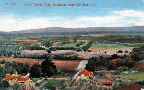 Santa Clara Valley in bloom near San Jose, California