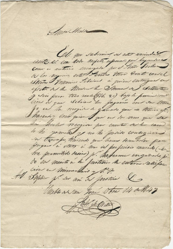 Pueblo de San Jose, Alcalde correspondence, 1847