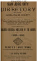 1904 San Jose City Directory - Business Classified Section