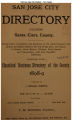 1898 San Jose City Directory - Business Classified Section