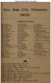 1900 San Jose City Directory - Business Classified Section