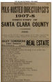 1908 San Jose City Directory - Business Classified Section