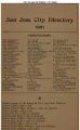 1901 San Jose City Directory - Business Classified Section