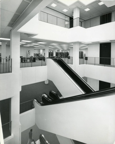 1970 original Dr. Martin Luther King, Jr. Main Library, interior