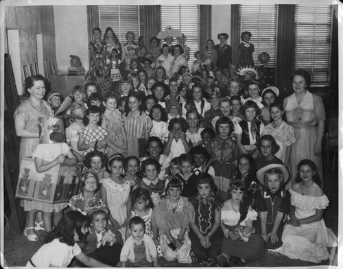 1957, Old Post Office building, Children's Room costume party