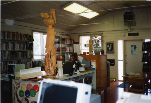 1968 Alviso Branch Library reading room facing south