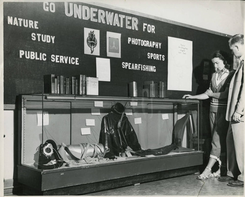 1955, Old Post Office building, A library display