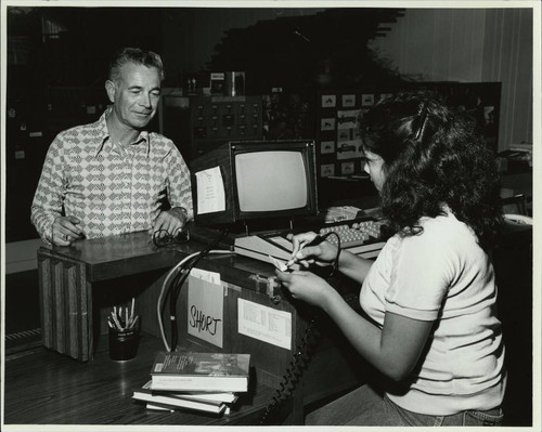 1980 King Library Circulation Computer Terminal