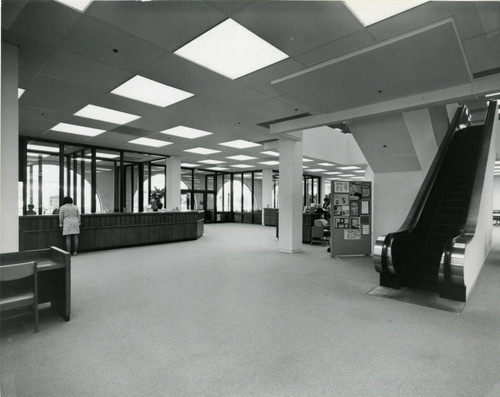 1970 original Dr. Martin Luther King, Jr. Main Library, interior