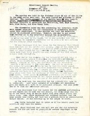 1942 Notes Taken by PHK of the Educational Council Meeting 1