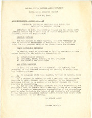 1942 WCCA Santa Antia Assembly Center Administrative Notice No13 Procedure Governing Meetings Held Within The SAAC 2