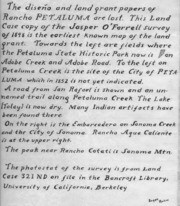 Copies of Jasper O'Farrel Survey, Diseno, and Land Grant Papers