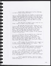 Corona Club, Reminiscences by Dora Eldredge as told to Maxine Durney 10-9-89