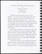 Two accounts of the Cayla, King and Suez Families