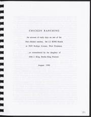 Chicken Ranching: an account of early days on one of the first chicken ranches