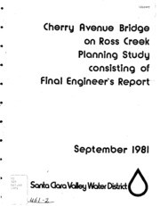 Ross Creek Culvert Under Cherry Avenue : Planning Study, Consisting of The Final Engineer's Report
